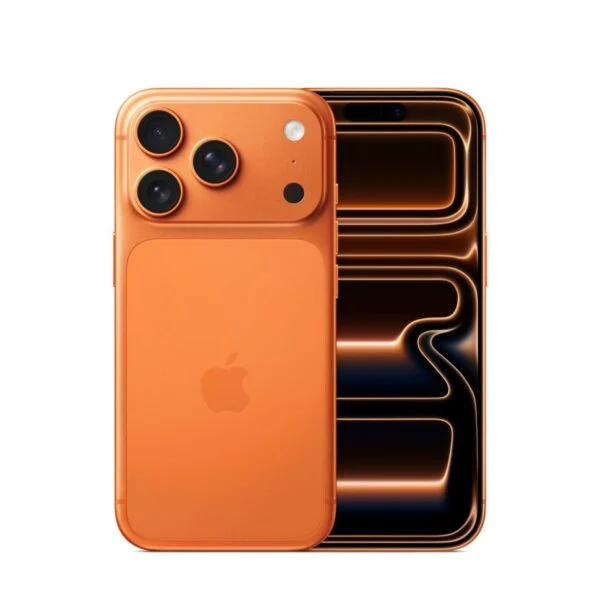 Смартфон Apple iPhone 17 Pro Max Orange — вид сзади, блок камер крупным планом