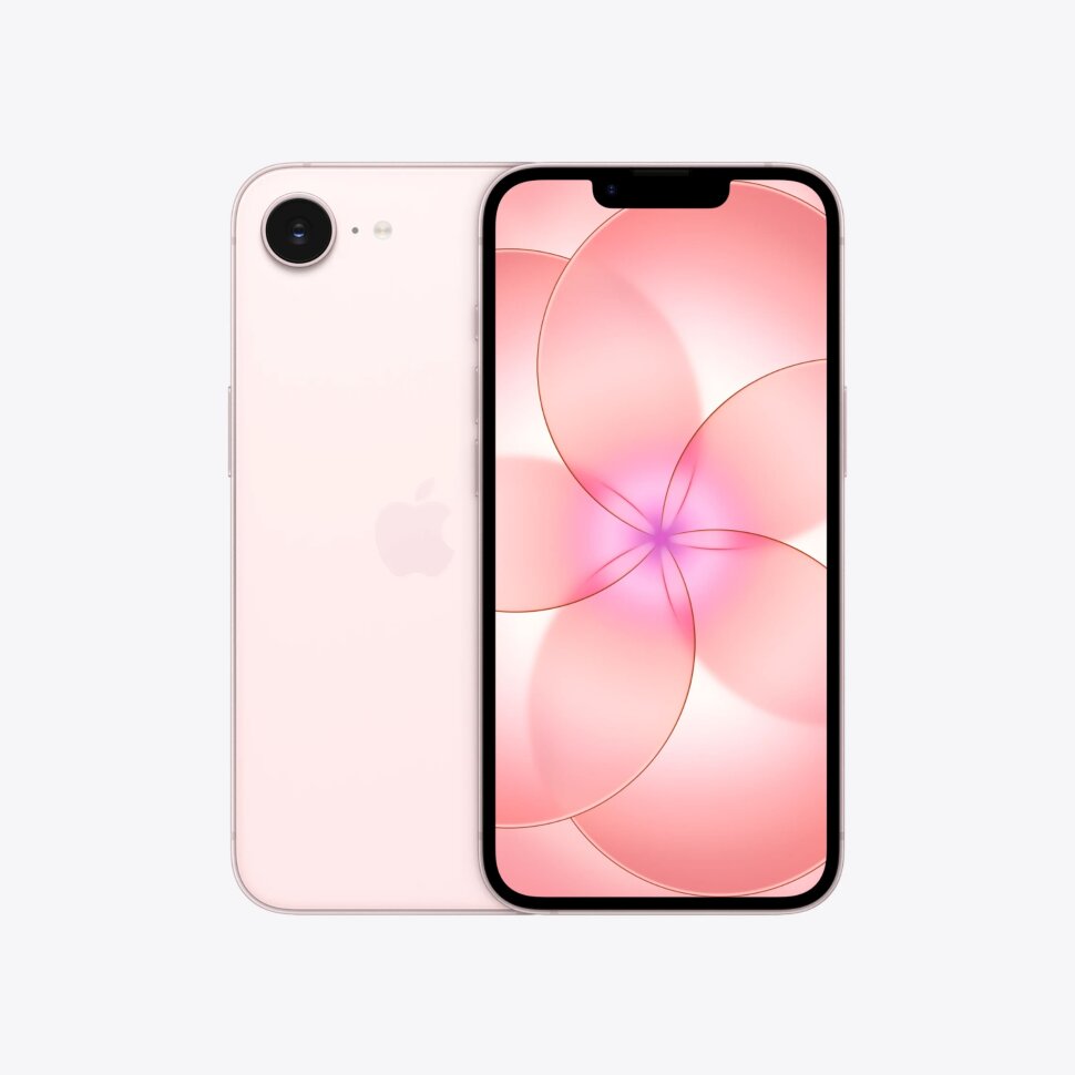 Смартфон Apple iPhone 17e 256 ГБ eSIM в розовом цвете