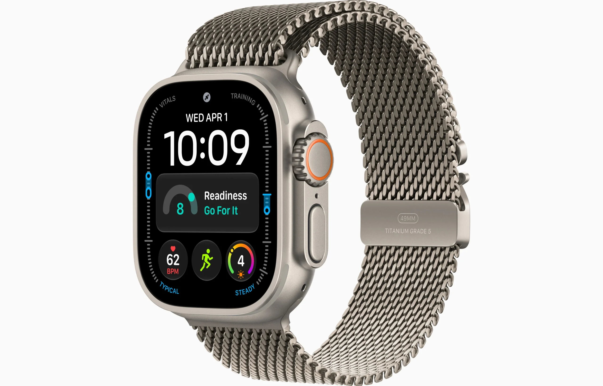 Apple Watch Ultra 4 Natural Titanium Milanese Loop Apple Watch Ultra 4 Natural Titanium Milanese Loop — купить в Altyn Store